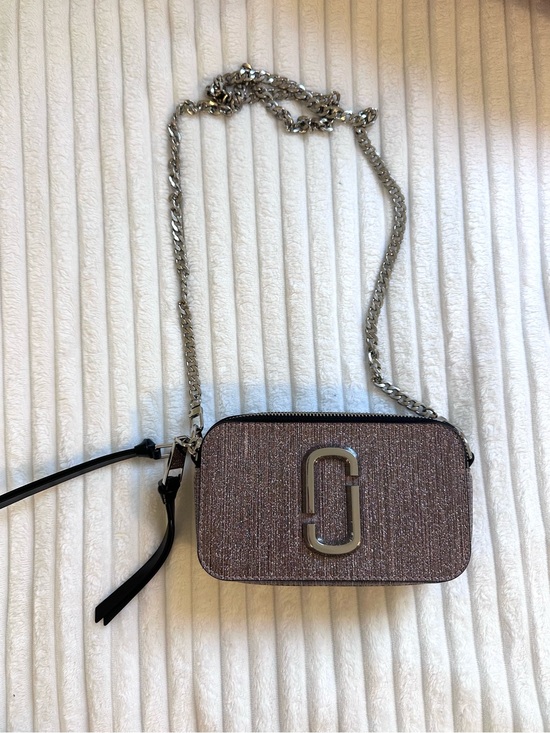 Marc Jacobs Handbags - Marc Jacobs Glitter Snapshot Crossbody: Sparkly Purple/Pink with Silver Hardware